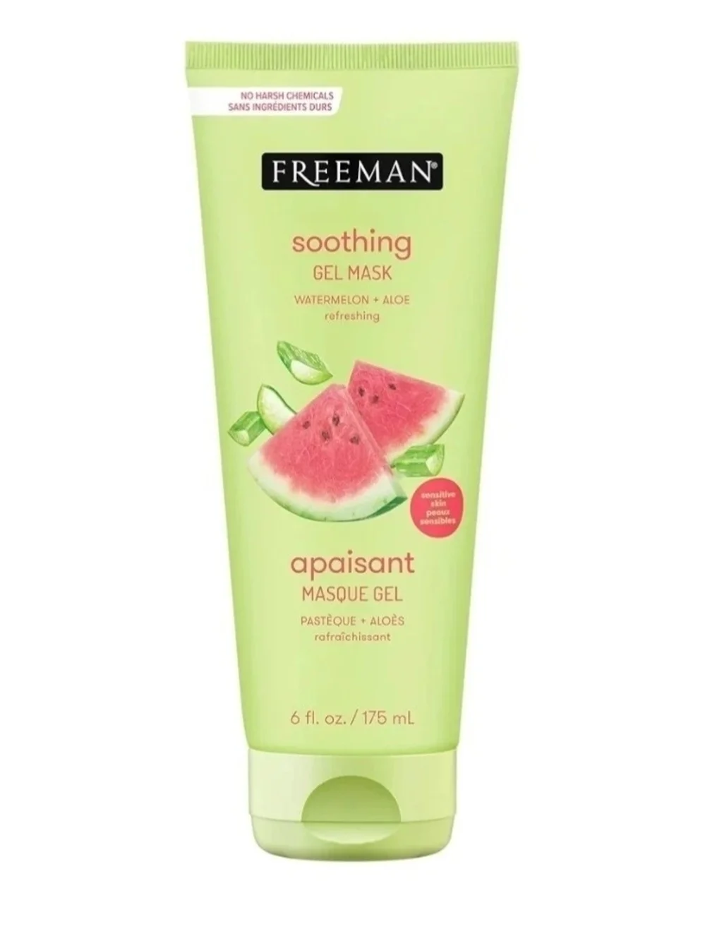 Freeman Feeling Beautiful Soothing Watermelon + Aloe Cooling Gel Mask 6fl Oz